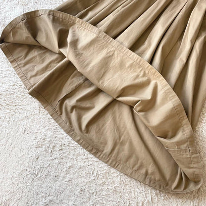 グランマママドーター 美品 チノプリーツスカート 1 ベージュ