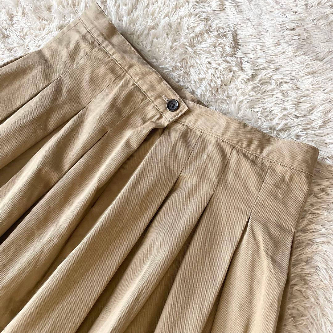 グランマママドーター 美品 チノプリーツスカート 1 ベージュ