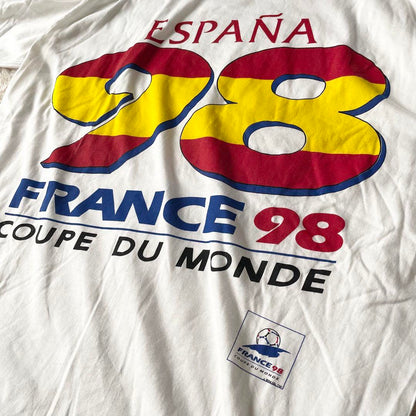 新品タグ付 98年 フランスW杯 Tシャツ スペイン デッドストック