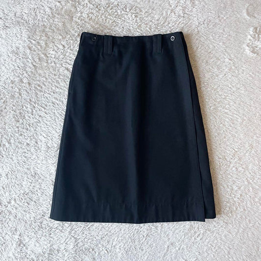 エムエイチエル 極美品 cotton wool drill skirt 3 黒