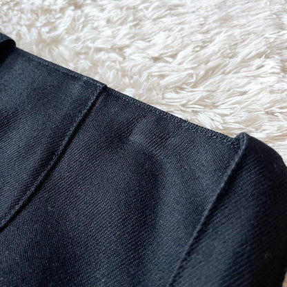 エムエイチエル 極美品 cotton wool drill skirt 3 黒