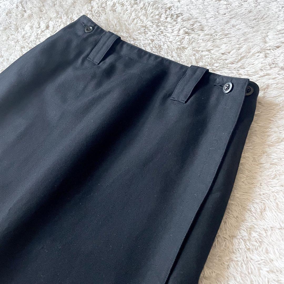 エムエイチエル 極美品 cotton wool drill skirt 3 黒