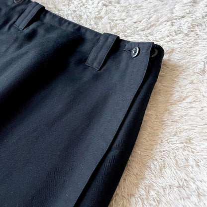 エムエイチエル 極美品 cotton wool drill skirt 3 黒