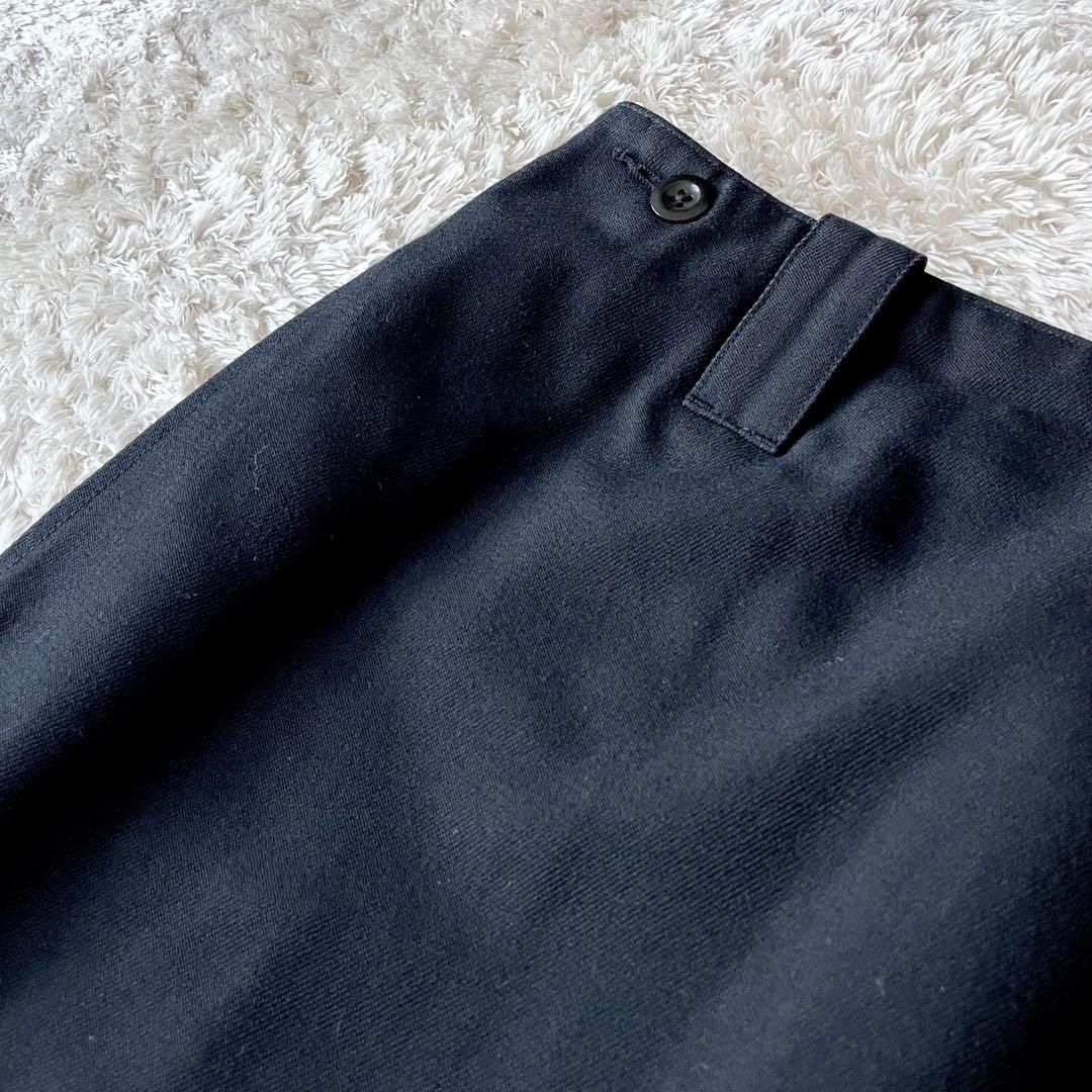 エムエイチエル 極美品 cotton wool drill skirt 3 黒