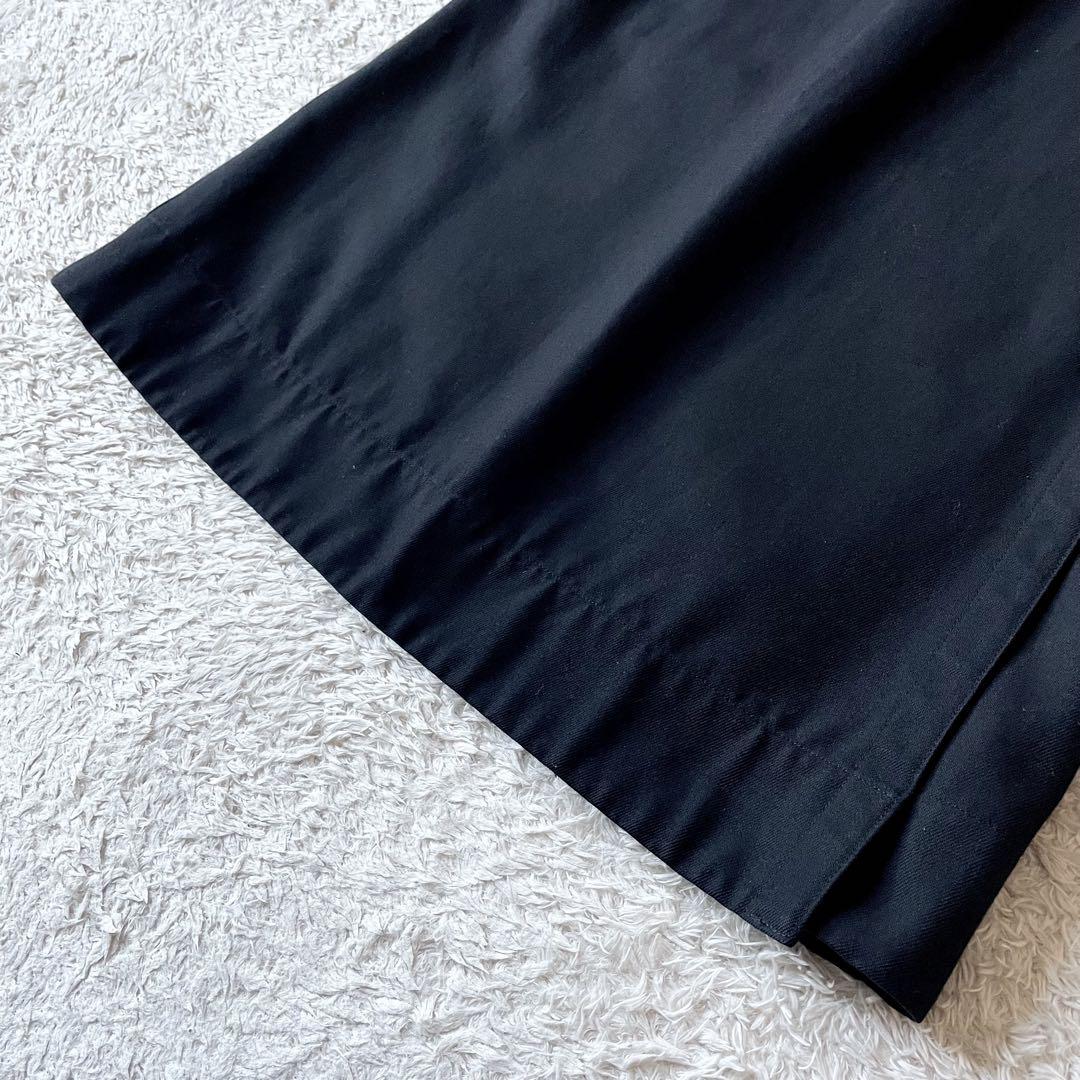エムエイチエル 極美品 cotton wool drill skirt 3 黒