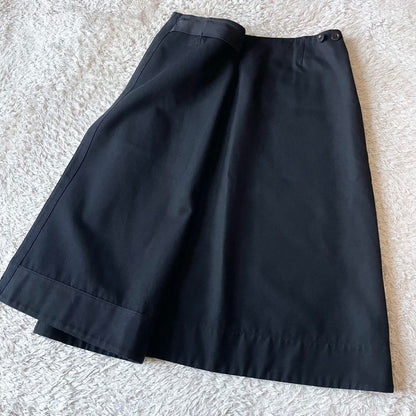 エムエイチエル 極美品 cotton wool drill skirt 3 黒