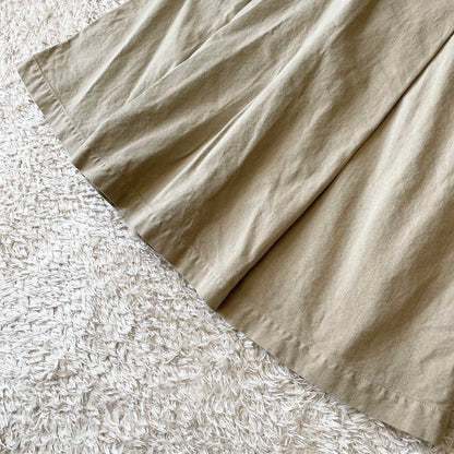 エムエイチエル 美品 MHL ファインコットンリネンスカート 1 ベージュ