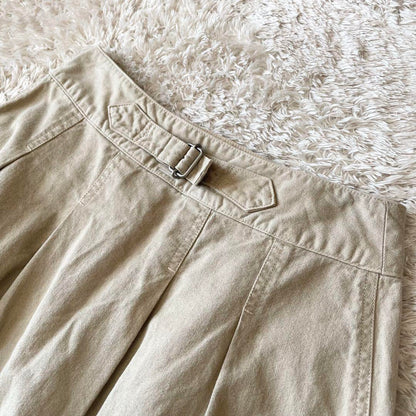 エムエイチエル 美品 MHL ファインコットンリネンスカート 1 ベージュ