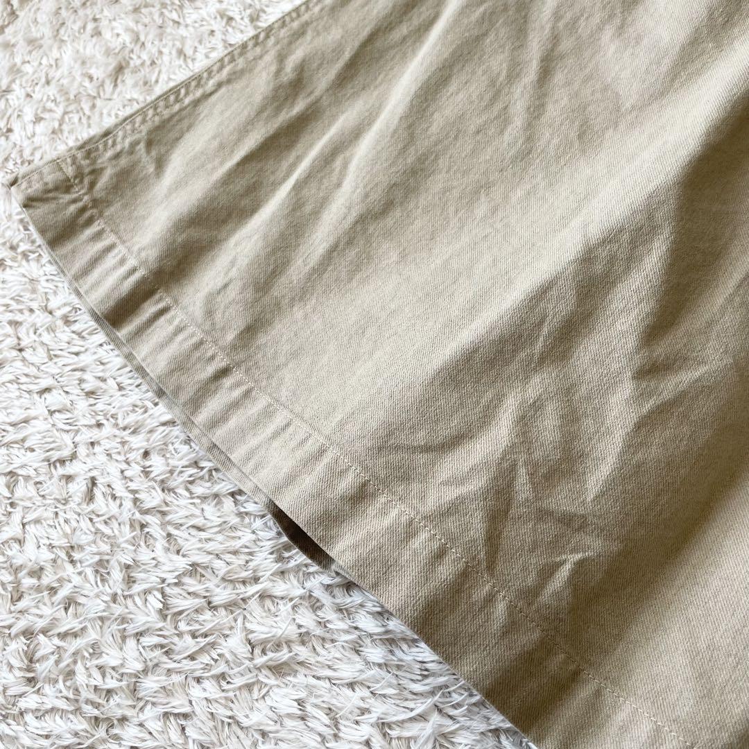 エムエイチエル 美品 MHL ファインコットンリネンスカート 1 ベージュ