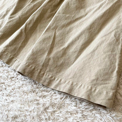 エムエイチエル 美品 MHL ファインコットンリネンスカート 1 ベージュ