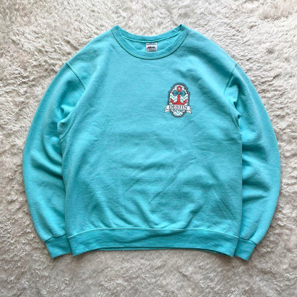 ジャージーズ 美品 00s JERZEES DESTIN 両面プリント ロゴ スウェット