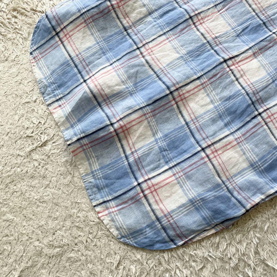 ラルフローレン 極美品 現行 リネンチェックシャツワンピース