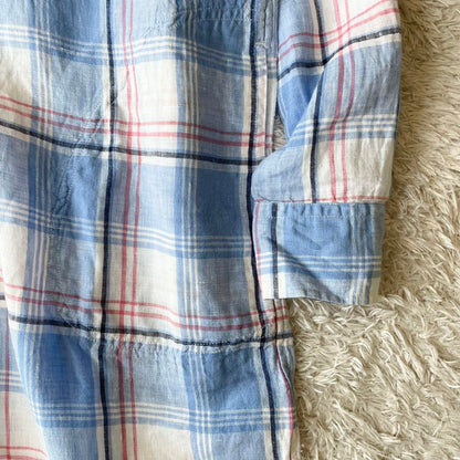 ラルフローレン 極美品 現行 リネンチェックシャツワンピース