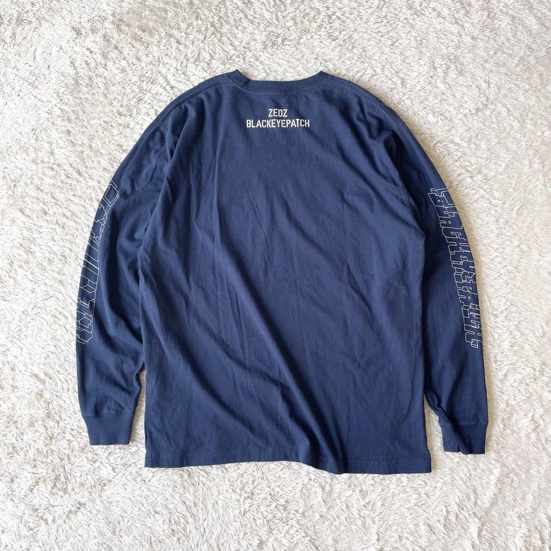 THE BLACK EYE PATCH 美品 ロングスリーブ カットソー L 紺