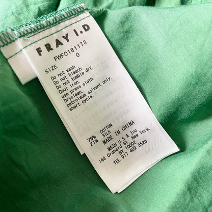 美品 FRAY I.D. ワッシャーティアードワンピース コットンシルク