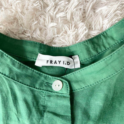美品 FRAY I.D. ワッシャーティアードワンピース コットンシルク