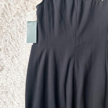 ラルフローレン 新品タグ付 ノースリーブワンピース レース 黒