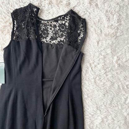 ラルフローレン 新品タグ付 ノースリーブワンピース レース 黒