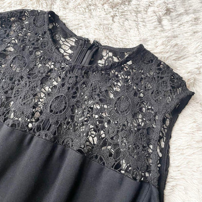 ラルフローレン 新品タグ付 ノースリーブワンピース レース 黒