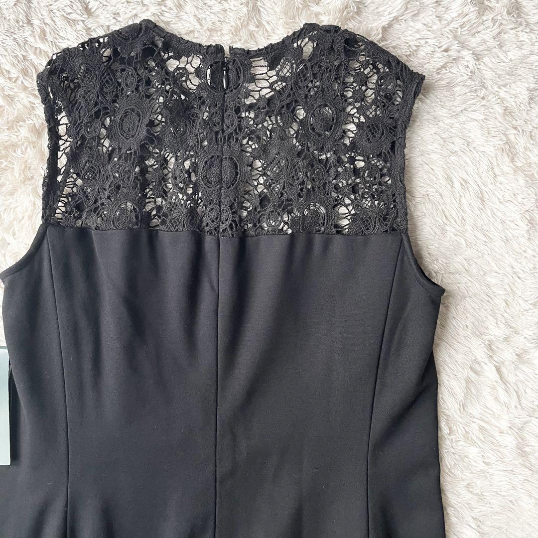 ラルフローレン 新品タグ付 ノースリーブワンピース レース 黒