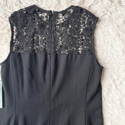 ラルフローレン 新品タグ付 ノースリーブワンピース レース 黒