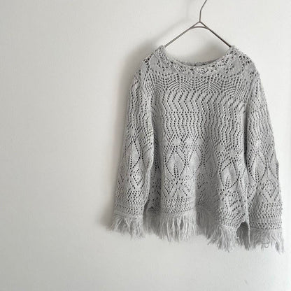 45R 美品 45R レースのTシャツ 2 グレー