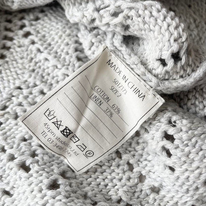 45R 美品 45R レースのTシャツ 2 グレー