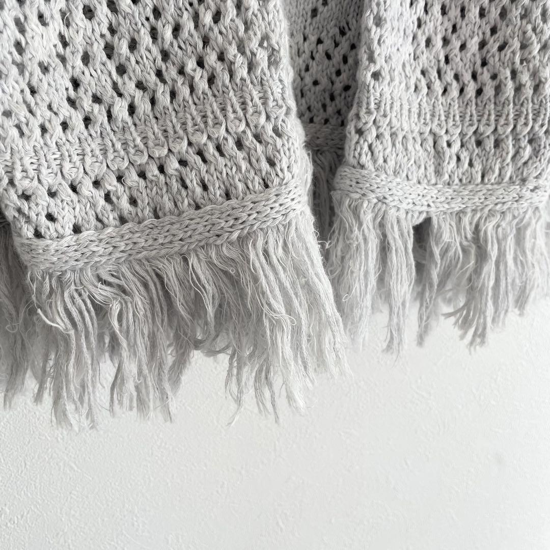 45R 美品 45R レースのTシャツ 2 グレー