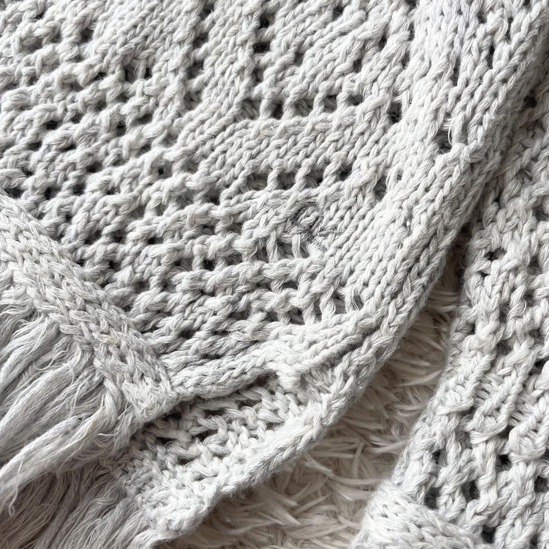 45R 美品 45R レースのTシャツ 2 グレー