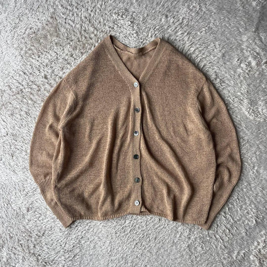 IENA 美品 23ss テープヤーン 2way Vネックカーディガン F