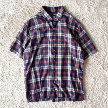 ポロスポーツ 美品 90s POLO SPORT チェックシャツ L 短丈