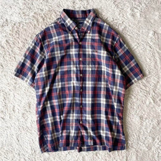 ポロスポーツ 美品 90s POLO SPORT チェックシャツ L 短丈