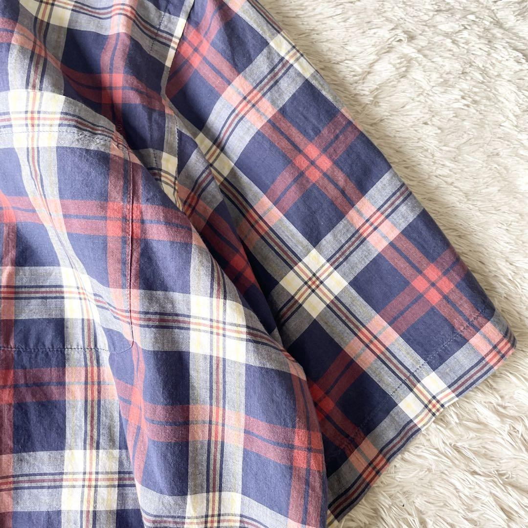 ポロスポーツ 美品 90s POLO SPORT チェックシャツ L 短丈