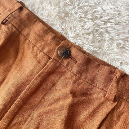 プラージュ 美品 plage リネントラウザーズ 38 ブラウン