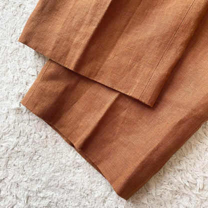 プラージュ 美品 plage リネントラウザーズ 38 ブラウン