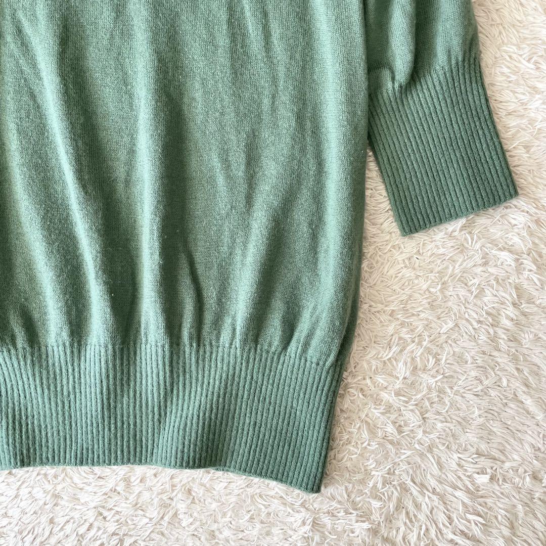 イエナ 美品 IENA チュニックニット アンゴラ混 F グリーン