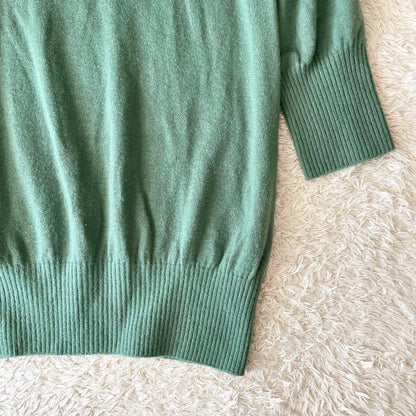 イエナ 美品 IENA チュニックニット アンゴラ混 F グリーン