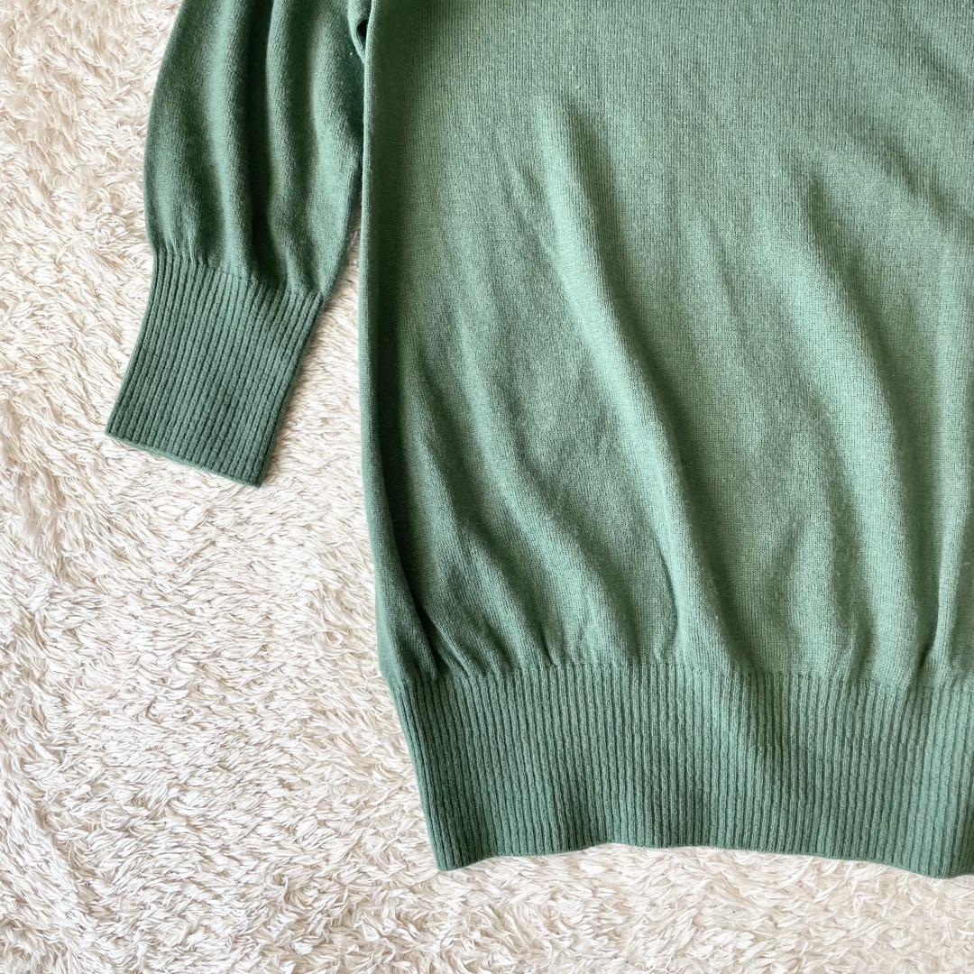 イエナ 美品 IENA チュニックニット アンゴラ混 F グリーン