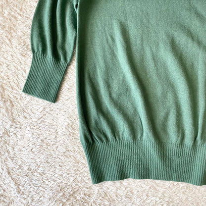 イエナ 美品 IENA チュニックニット アンゴラ混 F グリーン