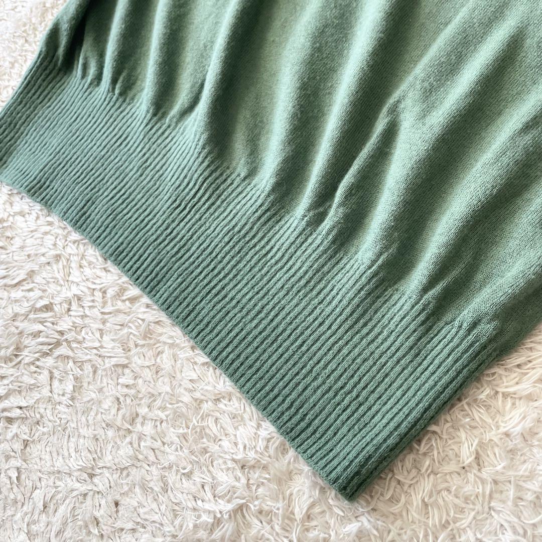 イエナ 美品 IENA チュニックニット アンゴラ混 F グリーン