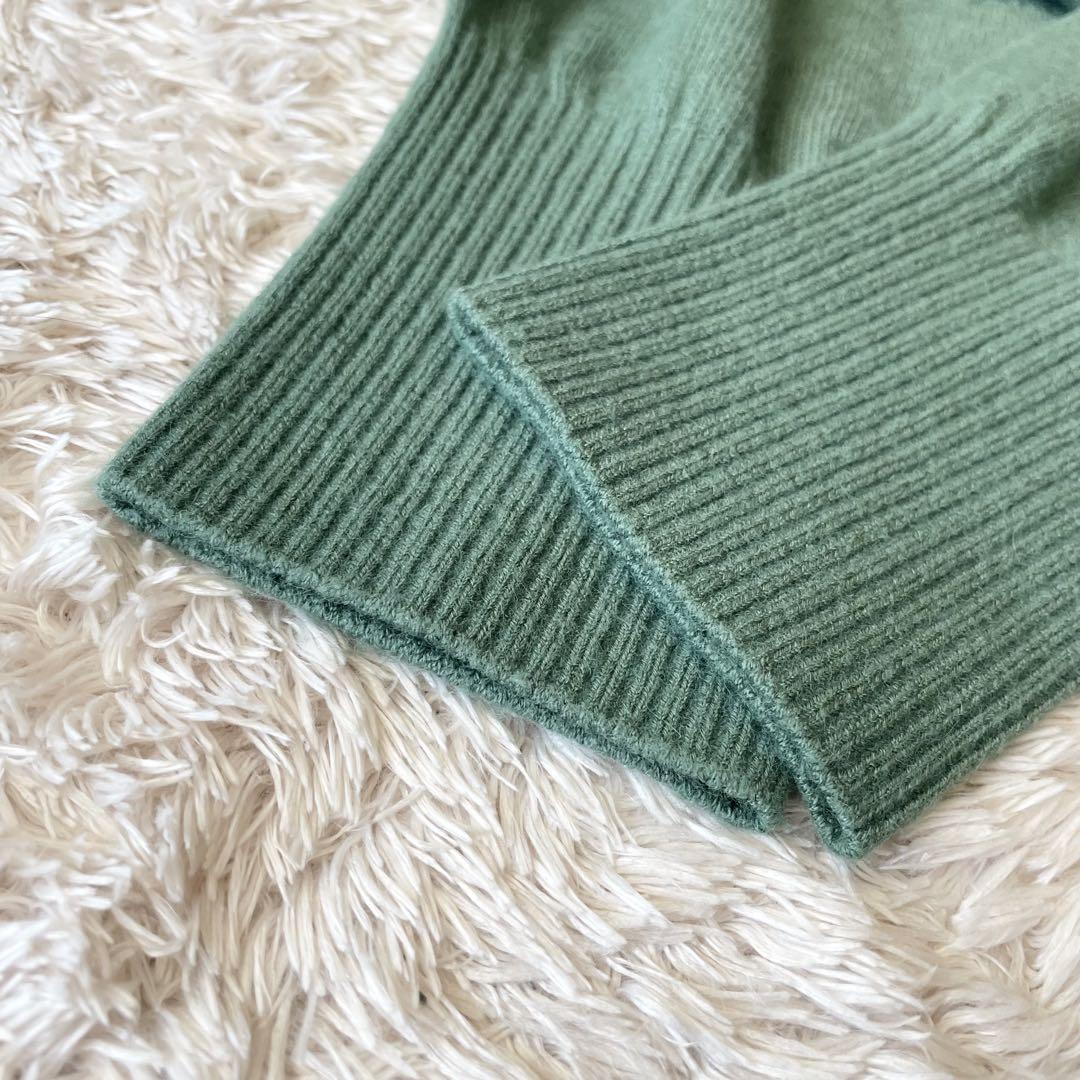 イエナ 美品 IENA チュニックニット アンゴラ混 F グリーン