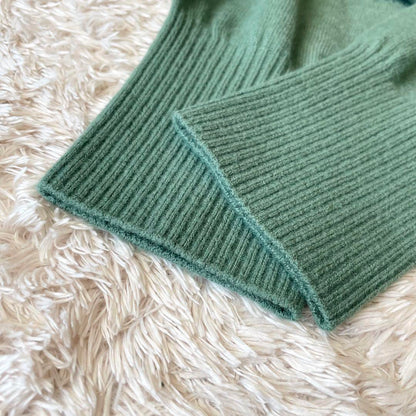 イエナ 美品 IENA チュニックニット アンゴラ混 F グリーン