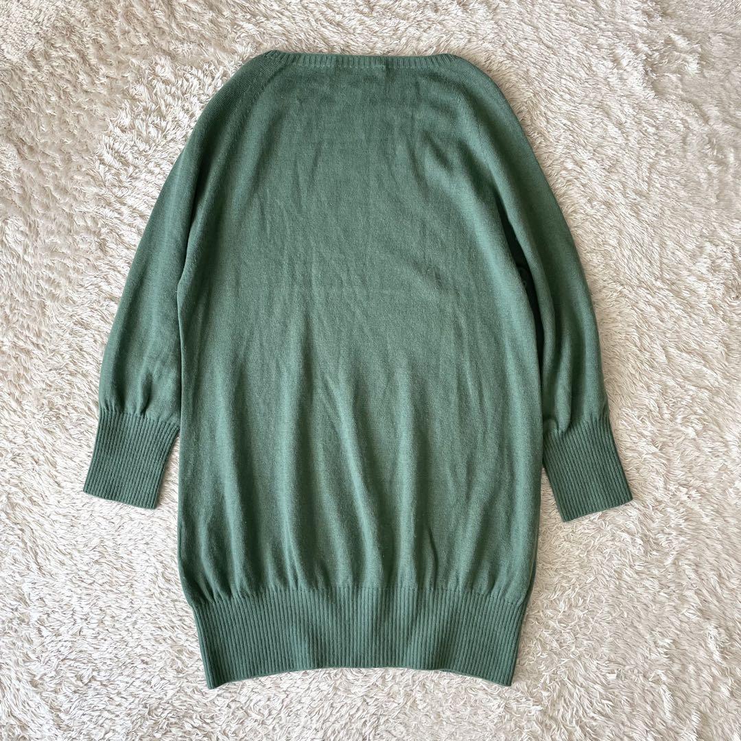 イエナ 美品 IENA チュニックニット アンゴラ混 F グリーン