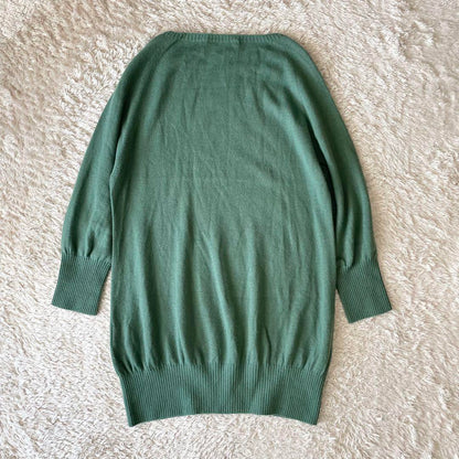 イエナ 美品 IENA チュニックニット アンゴラ混 F グリーン