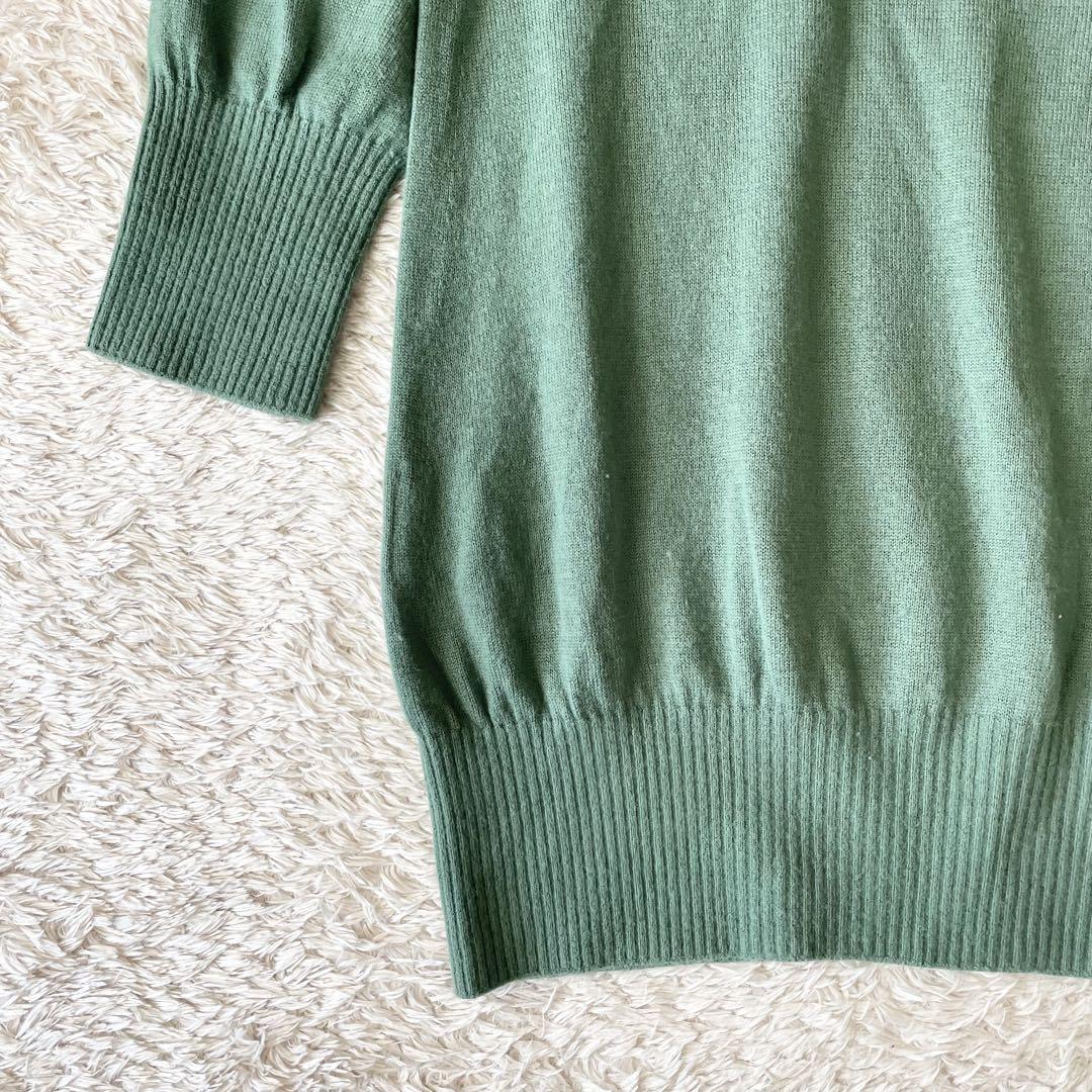 イエナ 美品 IENA チュニックニット アンゴラ混 F グリーン