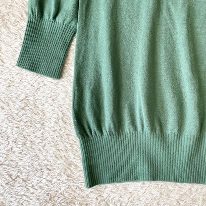 イエナ 美品 IENA チュニックニット アンゴラ混 F グリーン