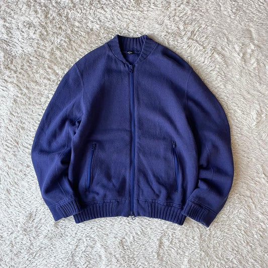 45R 美品 ふわふわ裏毛ブルゾン 2 ブルー