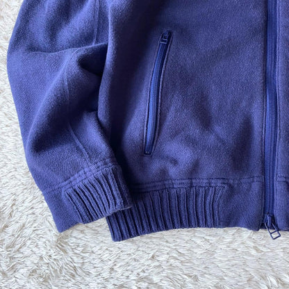 45R 美品 ふわふわ裏毛ブルゾン 2 ブルー