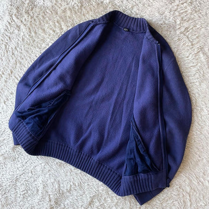 45R 美品 ふわふわ裏毛ブルゾン 2 ブルー