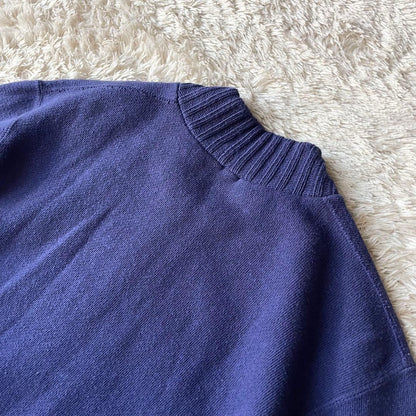 45R 美品 ふわふわ裏毛ブルゾン 2 ブルー